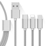 kütyübazár 3 az 1-ben megtörhetetlen USB töltő és adatkábel
