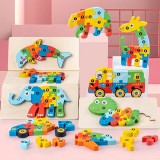 kütyübazár 3D-s Montessori fa puzzle játék