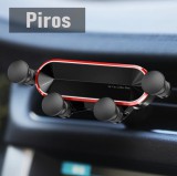 kütyübazár Autós telefontartó szellőzőrácsra- Gravitációs (nyújtott kialakítás) Piros