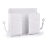 kütyübazár Falra ragasztható telefontartó fehér