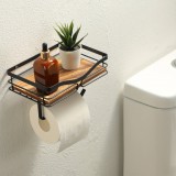 kütyübazár Helytakarékos falra szerelhető WC papír adagoló, tároló felülettel