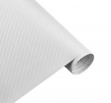 kütyübazár Karbon fólia, autófólia (127 x 15 cm) Fehér