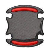 kütyübazár Karcolásvédő fólia autófogantyú alá, piros-fekete