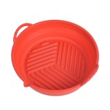 kütyübazár Összecsukható szilikon forma forrólevegős sütőhöz piros kerek