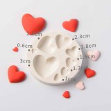 kütyübazár Tortadíszítő szilikon fondant forma, marcipán mintázó szív