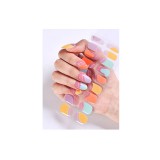 kütyübazár UV gél körömmatrica - színes