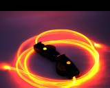 kütyübazár Világító cipőfűző, LED cipőfűző 1 pár Narancssárga