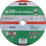 KWB 49712123 AKKU-TOP EXTRA INOX 230x22,23x1,9 mm vágótárcsa (49712123)