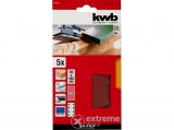 KWB PROFI tépőzáras rezgő csiszolólap 5 db 93 x 185 mm G80