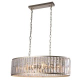 Kyiv Cosmolight csillár lámpa ovális 6x E27 pezsgő, kristály, savmart