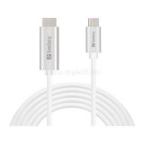 Kábel - USB-C to HDMI (4K/32Hz, fehér, 2m) (SANDBERG_136-21)