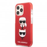 Karl Lagerfeld Apple Iphone 13 Pro Karl et Choupette piros tok (KLHCP13LTPE2TR) (KLHCP13LTPE2TR) - Telefontok