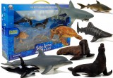 KicsiKocsiBolt Figurák Oktatási tengeri állatok 8 darab cápák fóka delfin rozmár teknősbéka 7614