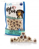 KidDog jutalomfalat kutyáknak - Milk Heart Dental&Mobility - fogerősítő tejes szívecske 80g