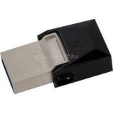 Kingston DataTraveler microDuo Pendrive 32GB USB3.0+MicroUSB (fekete) (DTDUO332GB)