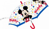 KORREKT WEB Disney Mickey gyerek félautomata átlátszó esernyő Ø74 cm