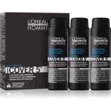 L’Oréal Professionnel Homme Cover 5' színező hajfesték 3 db árnyalat 3 Dark Brown  3x50 ml