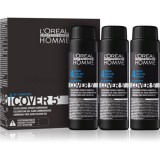 L’Oréal Professionnel Homme Cover 5' színező hajfesték 3 db árnyalat 4 Medium Brown  3x50 ml