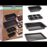 La Cucina 4 db-os tapadásmentes tepsi készlet Muffin sütővel, 37 x 26 cm