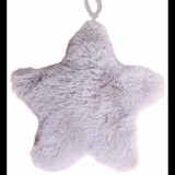 LAALU Karácsonyi dísz - textil csillag, szürke, 12 cm (LAU-6133)