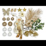 LAALU karácsonyi díszek - Lágy champagne készlet, 240 - 270 cm fákhoz (LAU-2400-OR)