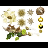 LAALU karácsonyi díszek - Lágy champagne készlet, max. 100 cm fákhoz (LAU-2400-OZM)