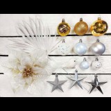 LAALU karácsonyi díszek - Polárarany készlet, 300 - 600 cm fákhoz (LAU-3004)