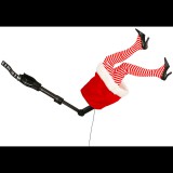 LAALU Mikulásné mozgó lábak karácsonyfához, 35 cm (LAU-6188)