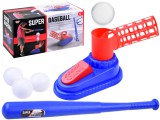 Labdaindító Készlet Baseball Játékhoz-Kihúzható Baseball Ütővel-3 db. Labdával