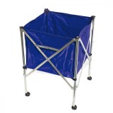 Labdatartó kocsi – összecsukható, 80×80×80 cm, kerekes, PRO-Sport