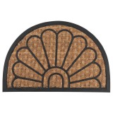 Lábtörlő MagicHome RBP 139, Peacock, 40x60 cm, gumi/panama, félkör