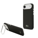 Lacoste Iconic Petit Pique Camera Stand MagSafe tok iPhone 17 Air készülékhez fekete