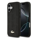 Lacoste PU Nomogramme Gold Logo MagSafe tok iPhone 17 készülékhez fekete