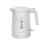 LaFe Essential, 1500W, 1L, Vízkőszűrő, BPA mentes, Műanyag, Fehér, Elektromos vízforraló