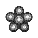 LaFe MasterSmooth, GLR001, 2in1, 6 mozgatható fej, Vízálló, Vezeték nélküli, Fejborotva