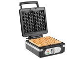 LaFe Waffle Master, 1400W, 2 XXL szeletes, 8 fokozat, Tapadásmentes, Műanyag-acél, Gofrisütő