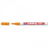 Lakkmarker, 1-2 mm, EDDING "751", narancssárga