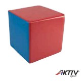 Lakkozott műbőr szivacs Amaya kocka 25 cm