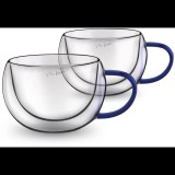 Lamart Thermo pohár LT9113 VASO Cappuccino készlet 270 ml 2 db kék ( LT9113 SET 2 CAPP. MODRÝ 270 VASO LAMAR)
