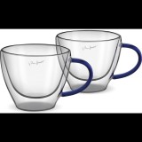 Lamart Thermo pohár LT9116 VASO Cappuccino szett 190 ml 2 db kék ( LT9116 SET 2 CAPP. MODRÝ 190 VASO LAMAR)