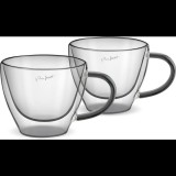 Lamart Thermo pohár LT9117 VASO Cappuccino szett 190 ml 2 db fekete ( LT9117 SET 2 CAPP. ČERNÝ 190 VASO LAMAR)