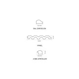 Lamelio LUNA White balos végzáró