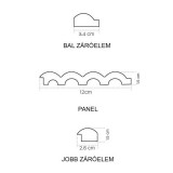 Lamelio LUNA White jobbos végzáró