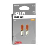 Lampa 12V BAY9S (HY21W) izzó, sárga színű, - párban