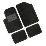 Lampa Basic Gran Pree 4 darabos univerzális textil szőnyegkészlet - fekete