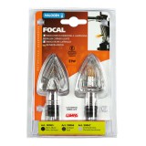 Lampa FOCAL motoros index - króm – HY21W - párban