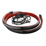 Lampa karbon mintájú hátsó spoiler LED világítással - 120cm 12V