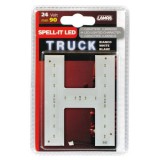 LAMPA Led-es betű - "H" - 24 V - 90mm - fehér