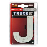 LAMPA Led-es betű - "J" - 24 V - 90mm - fehér