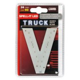 LAMPA Led-es betű - "V" - 24 V - 90mm - fehér